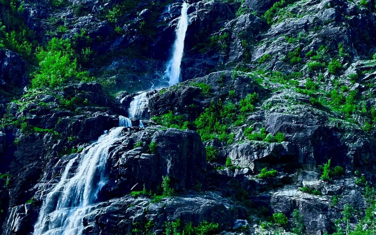The Steinsdalsfossen waterfall at Norheimsund